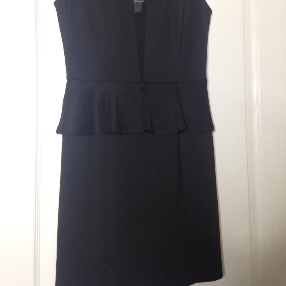 Black mini mesh dress